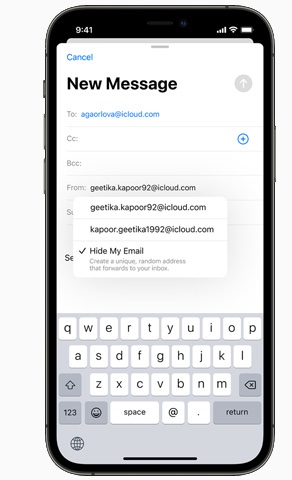 Apple Support on X: 😊 Give your real email to friends and family 🥸 Give  unique, random email aliases to websites and apps Here's how to use Hide My  Email included with