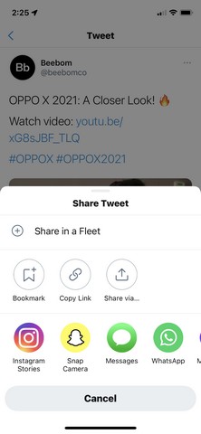 How To Share a Tweet on Instagram Story 