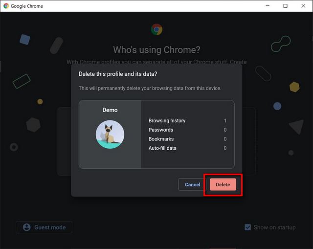 Как удалить и отменить привязку учетной записи Google из Chrome