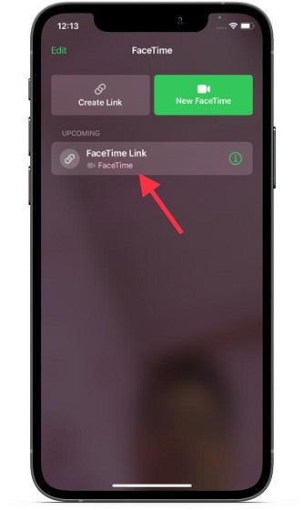 رابط FaceTime جديد