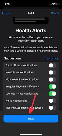 How to Set up Health Sharing in iOS 15 on iPhone  2021  - 29