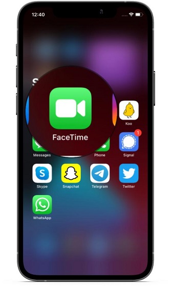 افتح FaceTime