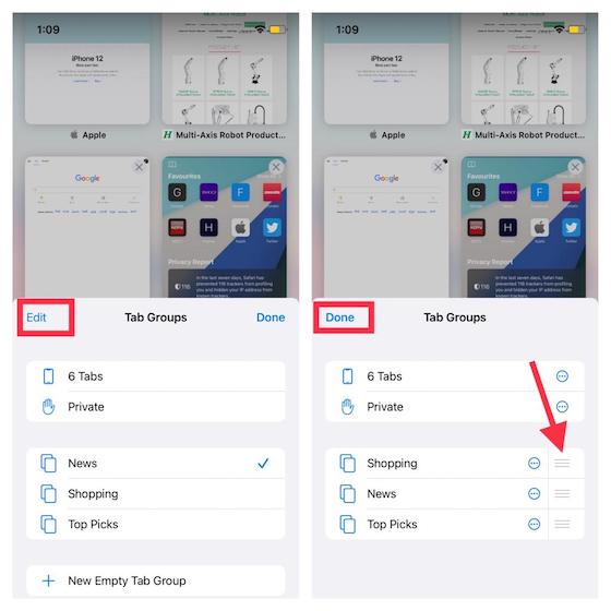 do safari tab groups sync across devices