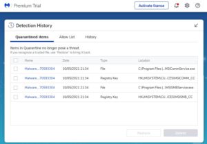 Malware removal Scanning