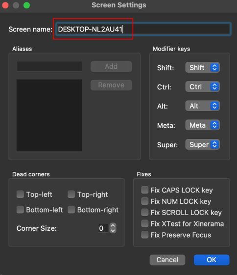 Set Up Barrier on macos