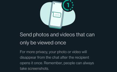 Set Photos and Videos to View Once in WhatsApp