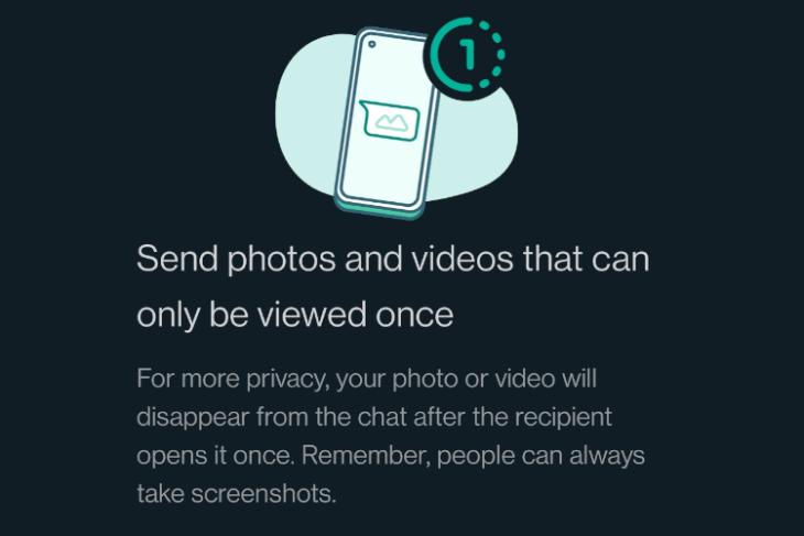 Set Photos and Videos to View Once in WhatsApp