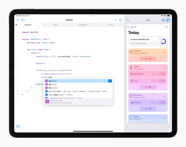 Swift Playgrounds - ipados 15 features