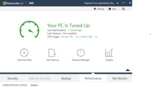 Norton System optimizer