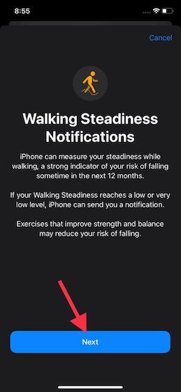 How to Set up and Use Walking Steadiness in iOS 15 on iPhone - 95