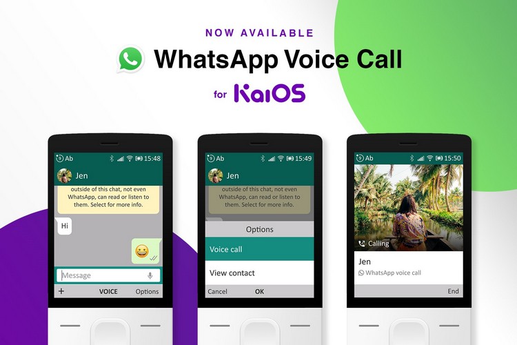 WhatsApp voice call on KaiOS feat.