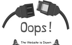 many large websites down due to server failure