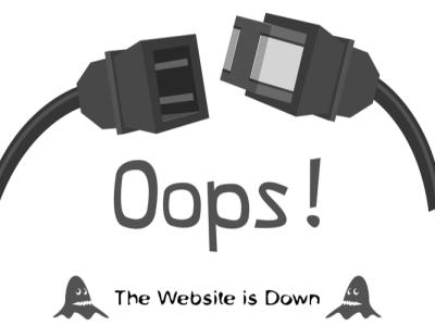 many large websites down due to server failure