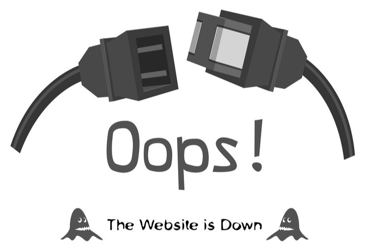 many large websites down due to server failure