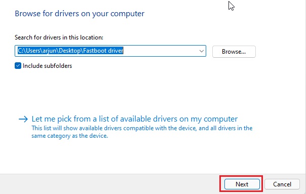 Install drivers to fix fastboot not detecting devices on windows 10