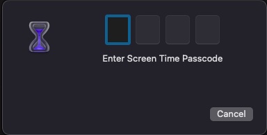now enter your screen time passcode to continue
