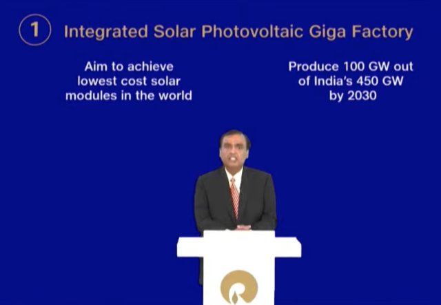 reliance solar giga factory