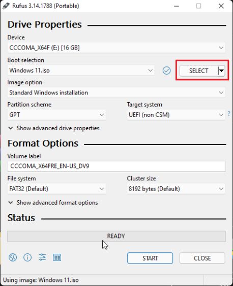 How to make a Windows 11 installation USB drive.