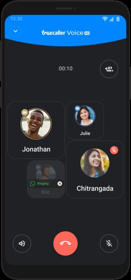 truecaller group voice calling