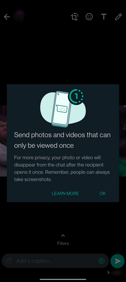 How to Send Disappearing Photos   Videos in WhatsApp  2021  - 45