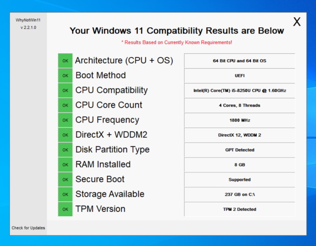 совместимость с Windows 11