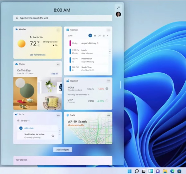 windows 11 widgets