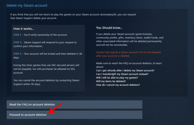  Cómo eliminar tu Cuenta de Steam de forma Permanente