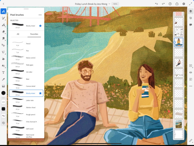 Adobe Fresco ipad drawing apps