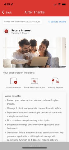 Airtel Secure Internet 