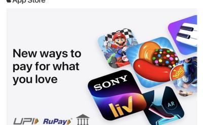 Apple Now Lets You Pay Using UPI, Rupay, and Net Banking on App Store and iTunes