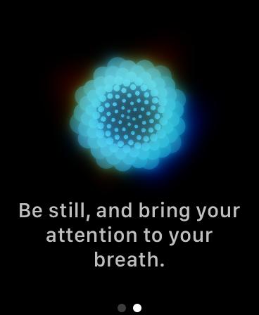 Breathe session on Apple Watch