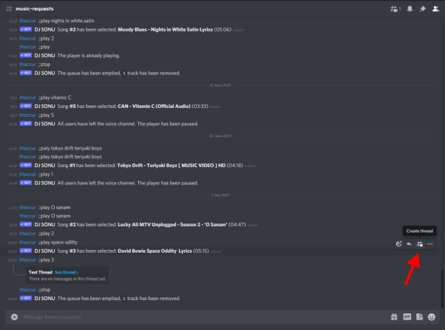 Create Discord Threads 