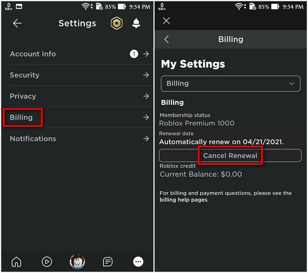 how to cancel your roblox premium