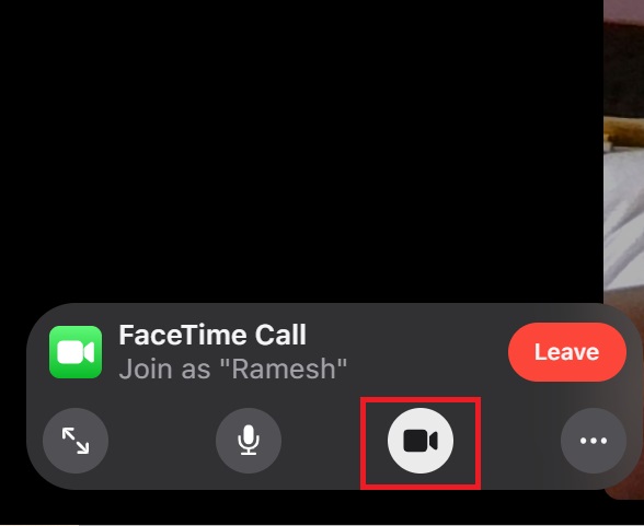 Disable FaceTime video