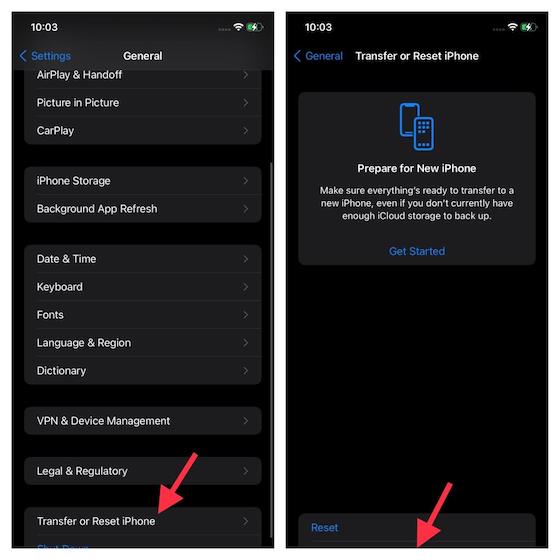 Erase All Content and Settings to reset iPhone iPad