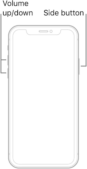 强制重启 iPhone 8 或更新机型