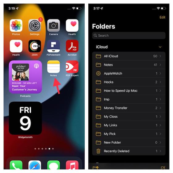 Use Tags and Smart Folders in Notes on your iPhone and iPad