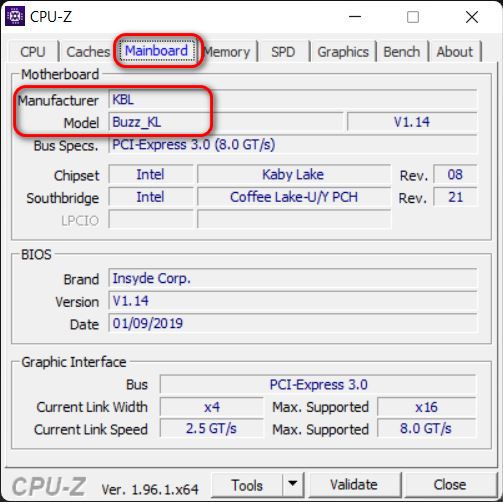 Check the Motherboard Make and Model on Your PC