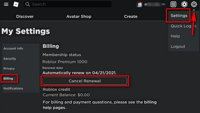 can you cancel roblox premium anytime