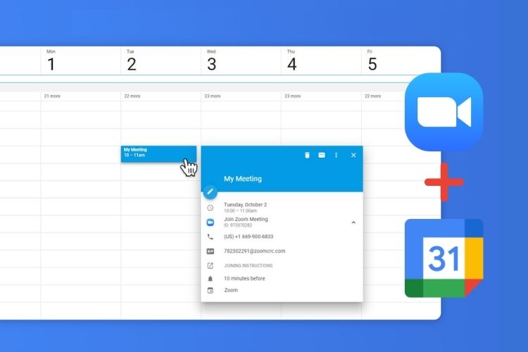 How To Send Zoom Meeting Invite From Google Calendar 2021 Beebom How To Send Zoom Meeting Invite From Google Calendar 2021 Beebom