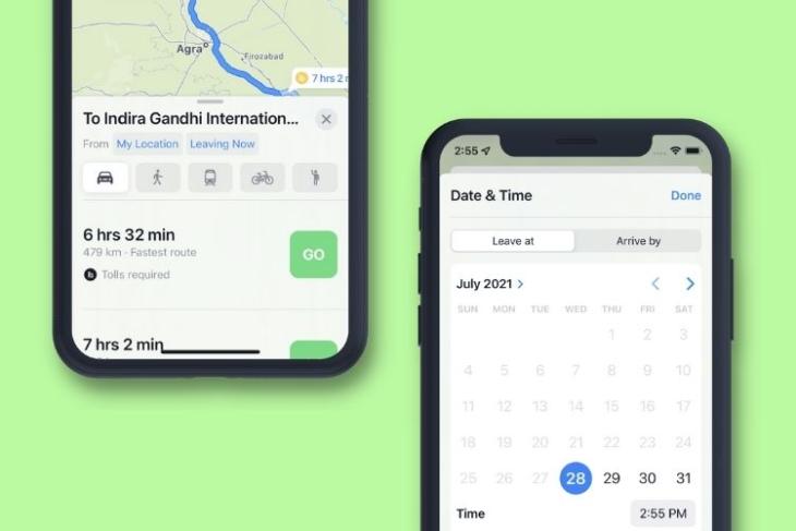 How to Set Leaving and Arrival Times for Driving Directions in Apple Maps