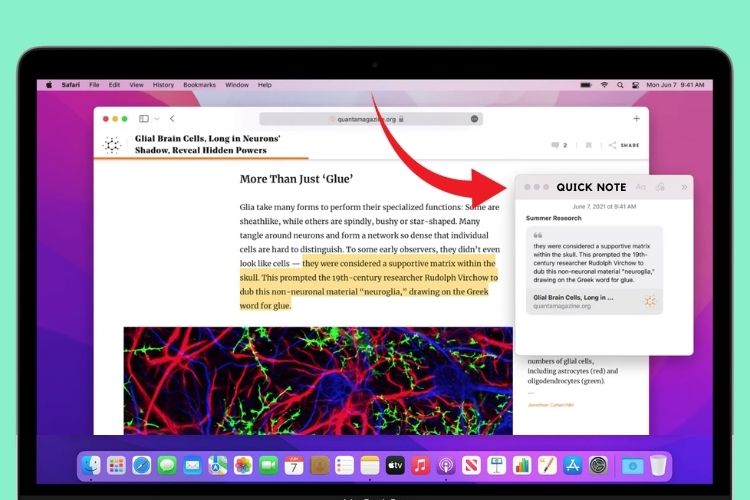 disable quick note macos monterey
