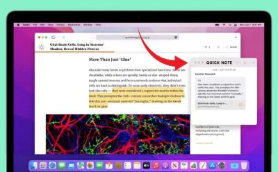 How to use Quick Note in macOS Monterey