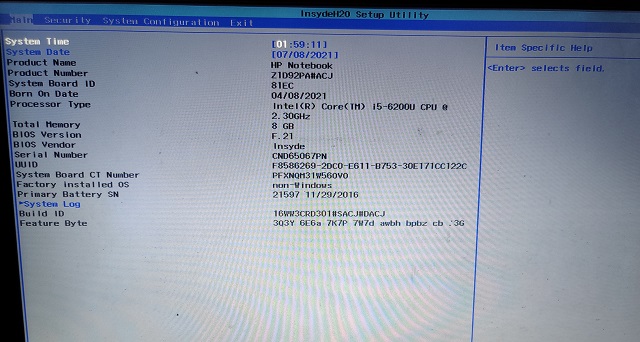 Change Legacy Mode to UEFI in BIOS Firmware