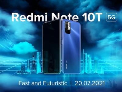 Redmi Note 10T 5G with Dimensity 700 Launching in India on July 20