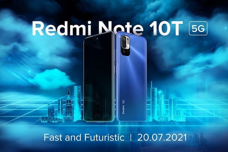 Redmi Note 10T 5G with Dimensity 700 Launching in India on July 20