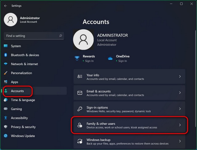 Check Account is Local Account or Microsoft Account in Windows 11