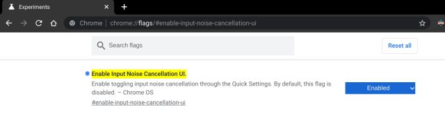 How to Enable System wide Noise Cancellation in Chrome OS - 71