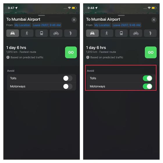 How To Set Leaving And Arrival Times For Driving Directions In Apple