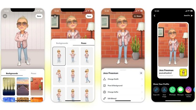 Snapchat Users Can Now Use 3D Bitmoji Avatars on Their Profile - 62